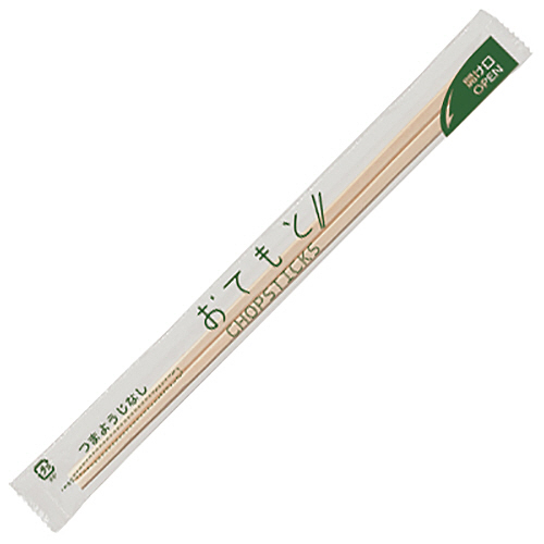 クラフトマン 業務用白楊元禄OPP完封箸 爪楊枝なし 1セット(4000膳:100膳×40パック)(4560314965625 x40) 取り寄せ商品