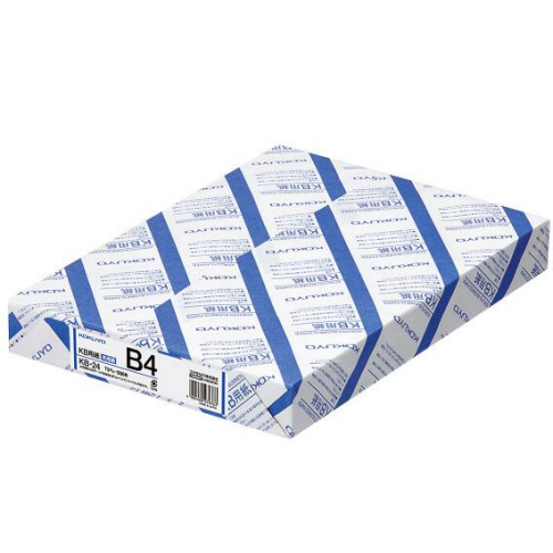 コクヨ KB用紙(共用紙) B4 1箱(2500枚:500枚×5冊)(4901480279763 x5) 取り寄せ商品