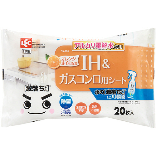 レック Ba水の激落ちシート IH&amp;ガスコンロ 1セット(1200枚:20枚×60パック)(4903320481695 x60) 取り寄せ商品