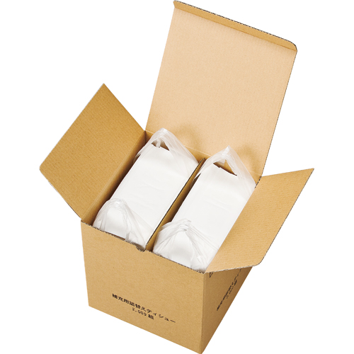 スバル紙販売 補充用詰替えティッシュ レギュラーサイズ (1000組×2束)/箱 1セット(8箱)(4939027001386 x8) 取り寄せ商品