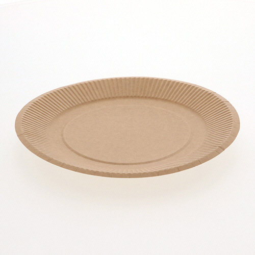シモジマ クラフトペーパープレート 20cm 1セット(2400枚:30枚×80パック)(4901755662993 x80) 取り寄せ商品