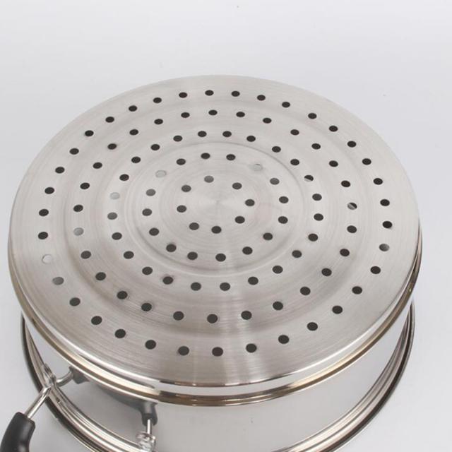 蒸しもの鍋 2層 満菜 二段 蒸し器 各種熱源対応 鍋蓋付 ステンレス 　　キッチン　調理器具_8