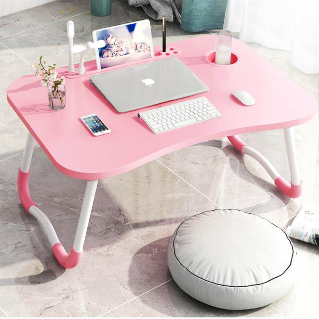 テーブル 折りたたみデスク ノ一トパソコンデスク  オフィスデスク   ベッドテーブル   ローテーブル 折りたたみ  コッブが入れる  カードスロット  ピクニック 多機能 軽量_7