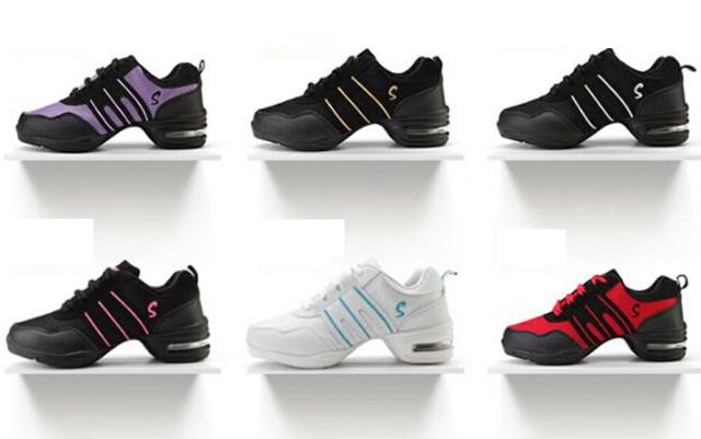 レディース　スニーカー シューズ 踊り靴 社交ダンス 女性 スポーツ 練習用 靴  滑り止め 通気性 ランニング モダン ジャズ 6色選択可 7,044円