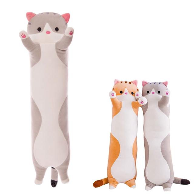 抱き枕 ねこ  癒し系 にゃんこ ふわふわ もちもち 可愛い  柔らか 横向き寝 子供  プレゼント ギフト 110cm