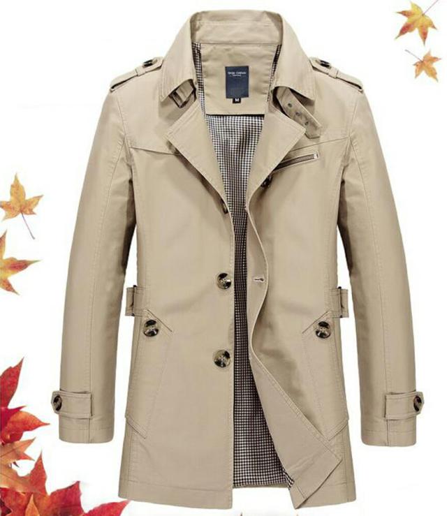 メンズ ファッション 長袖 ミリタリージャケット ミリタリーコート アウター コート ロングコート 春 秋 オシャレ シンプル ブルゾン 防寒 スタイリッシュ ボタン5色選択可