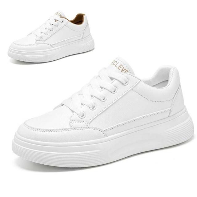 厚底スニーカー ヒールスニーカー レディース スニーカー シューズ カジュアルシューズ  ハイヒール 紐靴 運動靴　女性 スポーツ　 滑り止め 衝撃吸収性　通気性 ランニング 　歩きやすいの通販は 5,350円