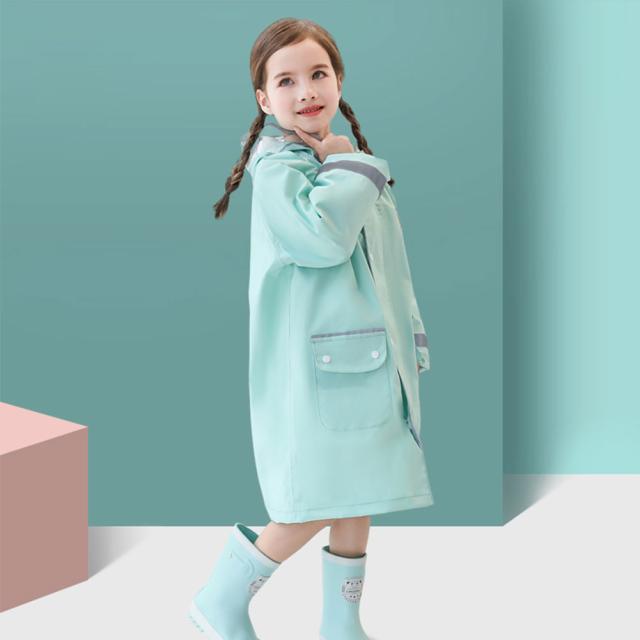 レインコート 子供用 子供服 フード付き ロング丈 梅雨対策 レイングッズ キッズ レインウェア 女の子 男の子 かわいい_4