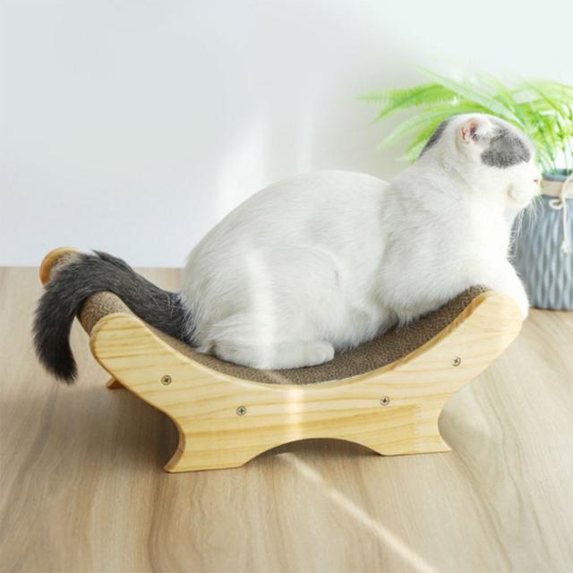 猫おもちゃ　ペット用品 ベッド型 U型　高密度段ボール 猫 爪磨き 爪みがき 耐久 爪磨き　遊び ネコ用品 　運動不足改善 ストレス解消　家具傷防止の通販は 5,373円