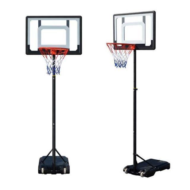 バスケットゴール 屋外 室内 練習用 バスケット ゴールネット リング 子供 こども用 家庭用 ミニバス/ミニバスケットボール対応 高さ調節可能 移動式  プレゼント ギフト 贈り物
