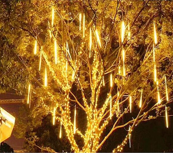 イルミネーションライト 屋外 LED スノーフォール マルチカラー 80cm 10本 防水 クリスマス