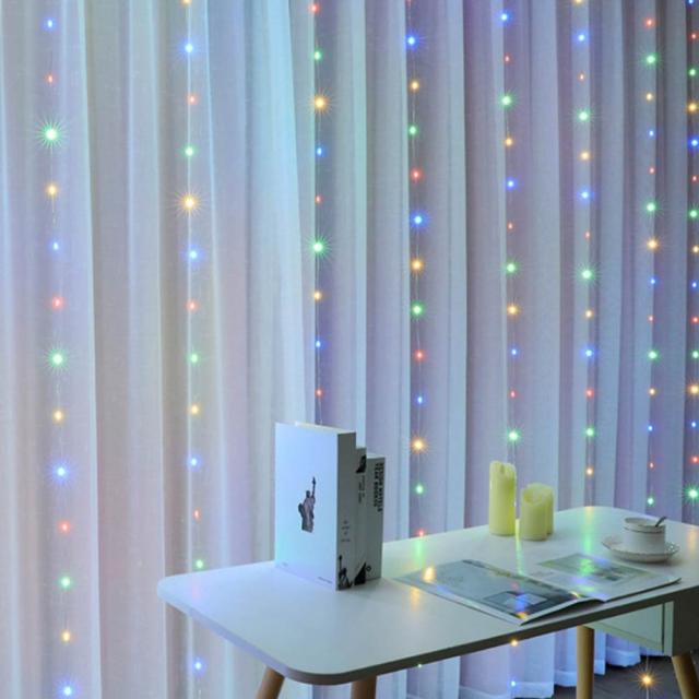 LEDイルミネーションライト3m*2m200球　USB式 イルミネーション カーテンライト インテリアライト クリスマス飾り  防水  屋外対応  8つ点灯パターン 5,002円