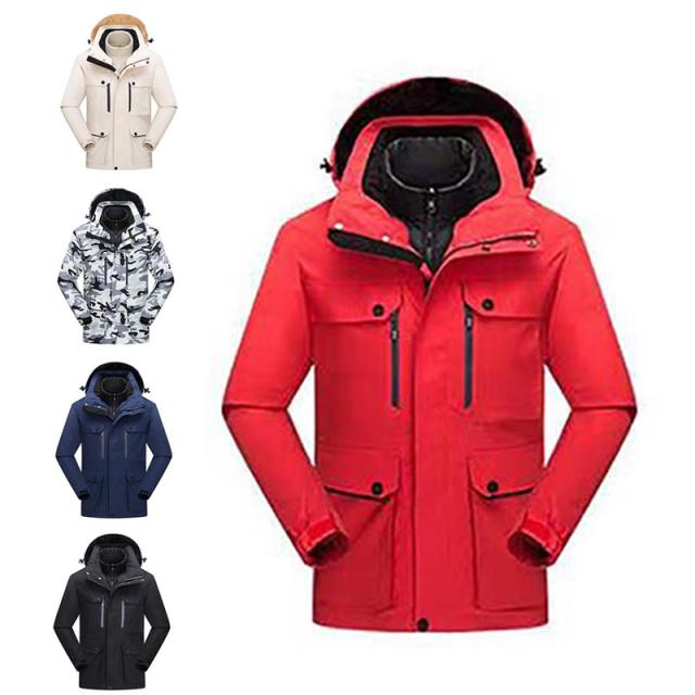 アウトドアウェア メンズ 多機能 マウンテンパーカー 撥水 登山ジャケット 防風 コート 冬 ジャケット 防寒着 アウトドアジャケット 通気 スキーウェア