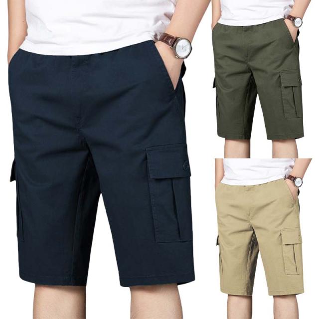 メンズ 大きいサイズ パンツ ハーフパンツ  パンツ カーゴパンツ 短パン ひざ下 太め ゆったり 春 夏  5分丈 イージーパンツ  夏用 夏服 夏物の通販は