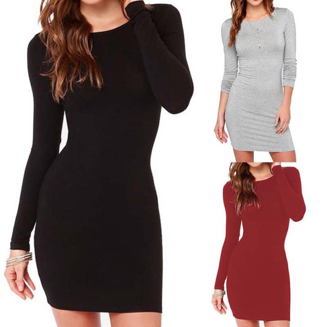 タイトワンピース 長袖 ワンピース　ドレス　パーティドレス　大人　女子会 二次会　入学式　お呼ばれ　OL　演奏会　セクシー　着痩せ　シルエットの通販は 4,919円