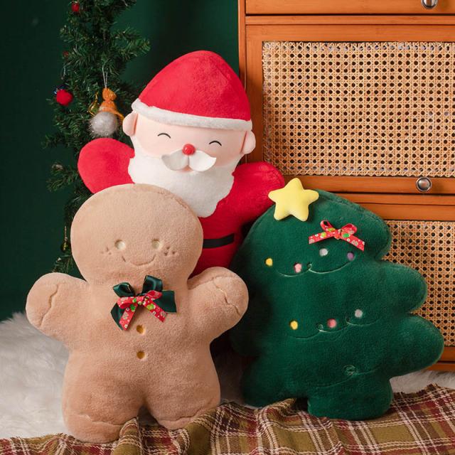 サンタクロースぬいぐるみ クリスマス 飾り クリスマスツリー ぬいぐるみ 抱き枕 子供 おもちゃ 可愛い 赤ちゃん 女の子 男の子 子供 女性 クリスマスホームパーティー装飾 部屋 装飾品 インテリア 45cm