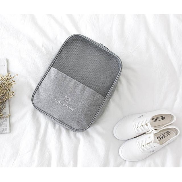 シューズバッグ　2個セット : ブーツ収納袋 2個セット シューズケース 靴入れ ジッパー式 半透明 手提げ 防水 防塵 靴袋 汚れ防止 ロングブーツ  収納 シューズバッグ 収納バッグ 旅行 出張 スポーツ アウトドア 家庭用 Sサイズ Lサイズ : ファッション