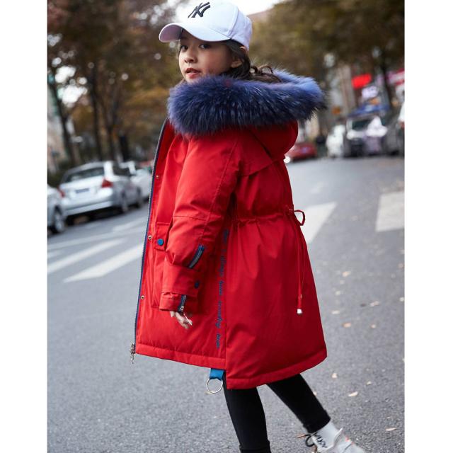 キッズ 子供　アウター ダウンコート ダウンジャケット　ダウン 子供服 　ダウンコート　フード付き　 ふわふわ 冬 防寒 　子ども服　キッズ 　可愛い 　女の子　暖かい あたたかい_3