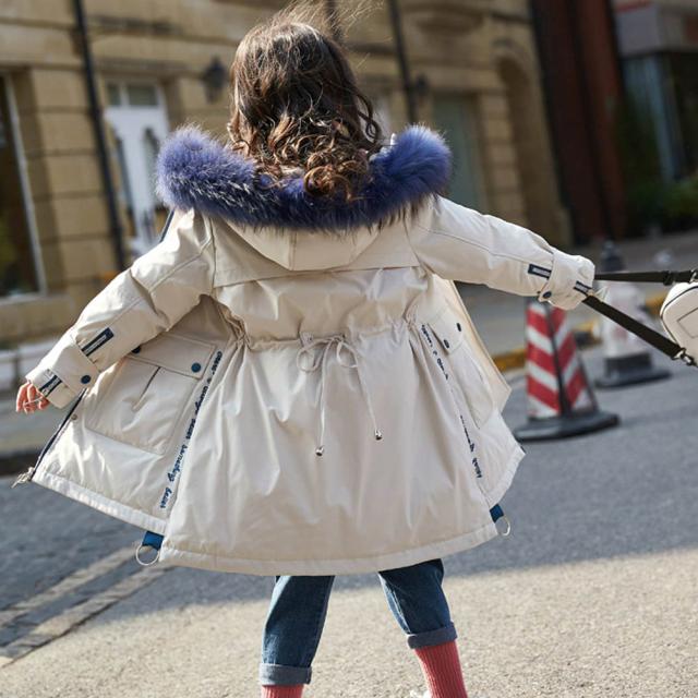 キッズ 子供　アウター ダウンコート ダウンジャケット　ダウン 子供服 　ダウンコート　フード付き　 ふわふわ 冬 防寒 　子ども服　キッズ 　可愛い 　女の子　暖かい あたたかい_6