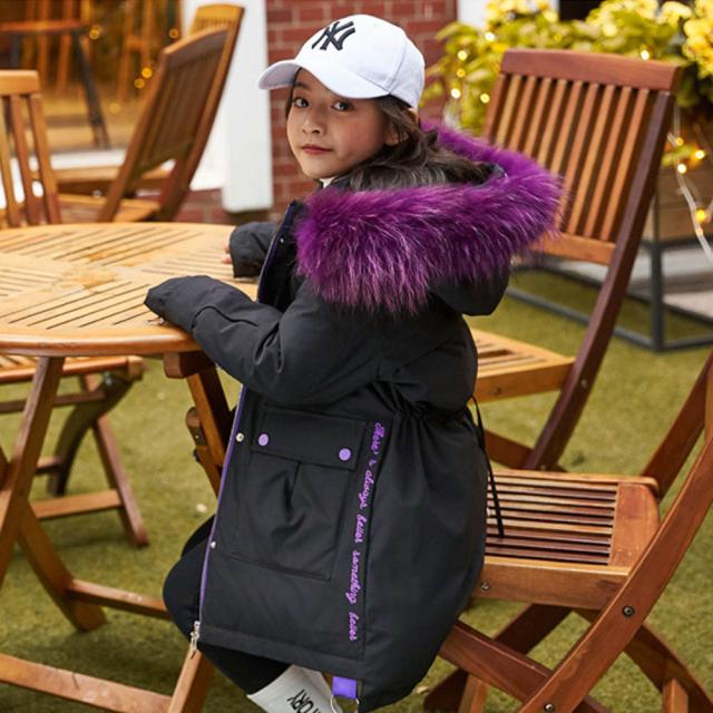キッズ 子供　アウター ダウンコート ダウンジャケット　ダウン 子供服 　ダウンコート　フード付き　 ふわふわ 冬 防寒 　子ども服　キッズ 　可愛い 　女の子　暖かい あたたかい_7