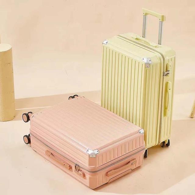 スーツケース キャリーケース キャリーバッグ USBポート付き 超軽量 26インチ 耐衝撃 ファスナー 360度回転静音ダブルキャスター キャンディーカラー 旅行 ビジネス 出張 入院
