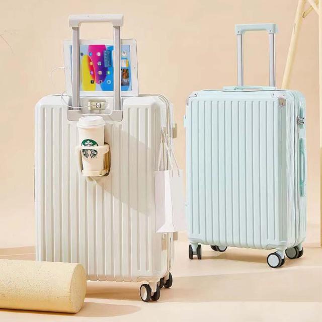スーツケース キャリーケース キャリーバッグ USBポート付き 超軽量 26インチ 耐衝撃 ファスナー 360度回転静音ダブルキャスター キャンディーカラー 旅行 ビジネス 出張 入院_18
