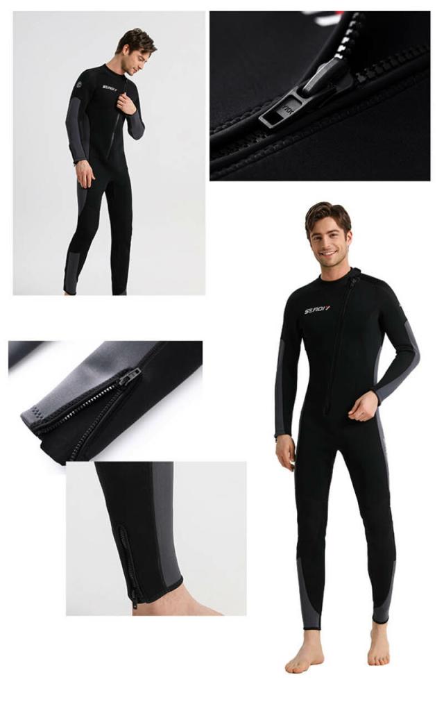ウェットスーツ フルスーツ 3mm メンズ ワンピース 前ファスナー