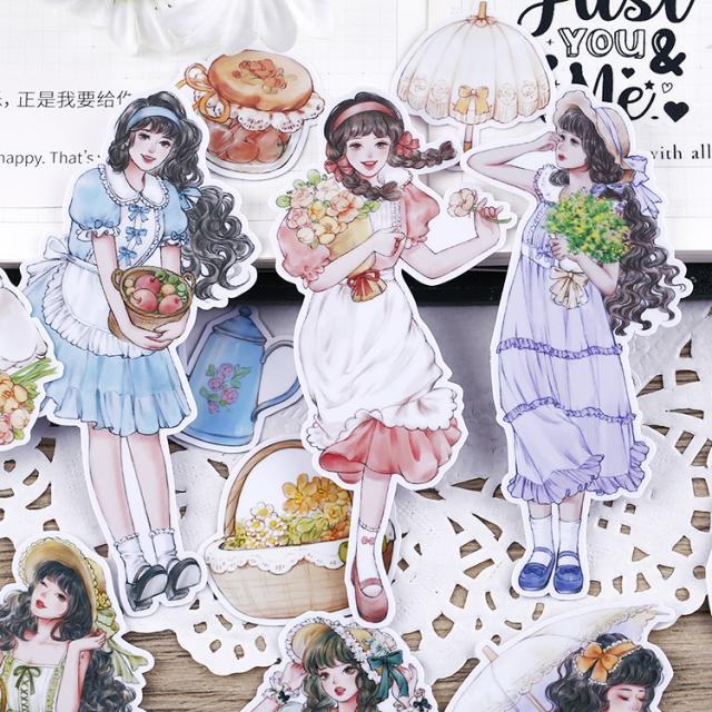 海外 韓国 作家 ステッカー 人物&コラージュ素材 388枚セット 韓国作家 
