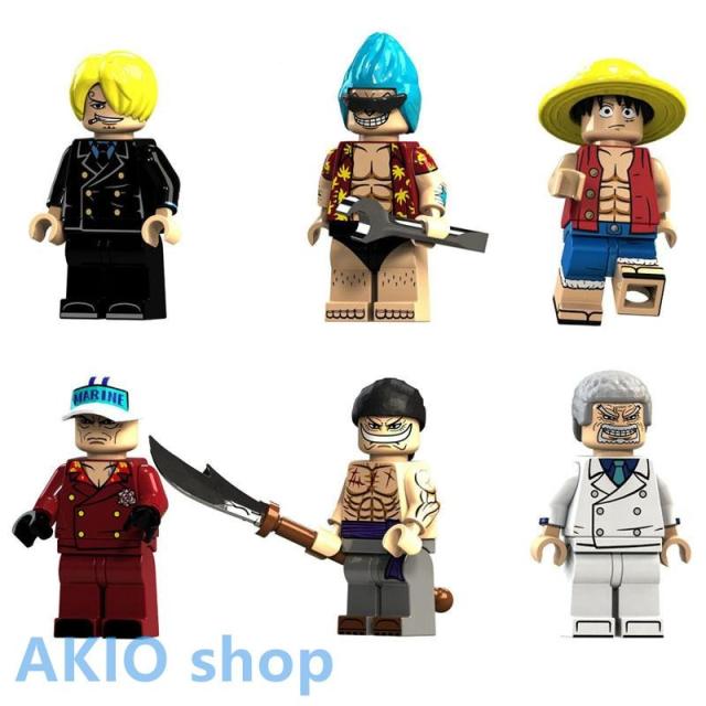 ワンピースブロックおもちゃ LEGO互換品 14点セット ルフィ サンジ