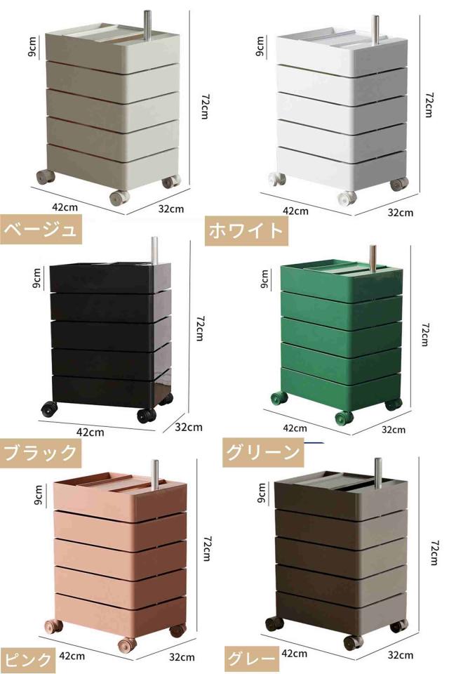 ワゴン キッチン 多機能 5段 キッチンワゴン キャスター付き 収納ラック キャスター付き バスケットワゴン ベビーワゴン インテリア 隙間収納 北欧 モダン オフィス 美容室 収納 サイト収納 おしゃれ デザイン感 回転 無地 不規則 便利_10