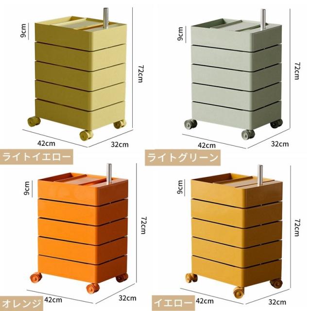ワゴン キッチン 多機能 5段 キッチンワゴン キャスター付き 収納ラック キャスター付き バスケットワゴン ベビーワゴン インテリア 隙間収納 北欧 モダン オフィス 美容室 収納 サイト収納 おしゃれ デザイン感 回転 無地 不規則 便利_11