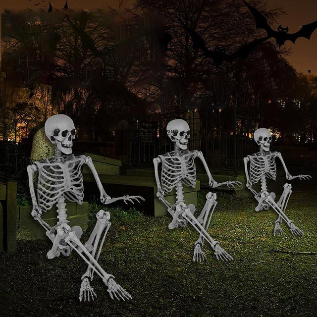 ハロウィン 骸骨 飾り 165CM 可動式 髑髏 模型 モデル 人体 骨格 ホラー デコレーション怖い スケルトン 人体 骨格 雰囲気満点 デコレーション ハロウィン グッズ リアル感強い 学習用教材 家庭用 お化け屋敷 密室 店舗 パーティー 肝試し 道具 置物 装飾品の通販は 5,802円