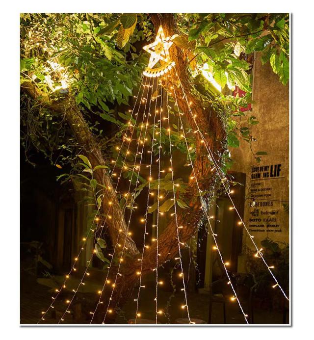 イルミネーションライト 屋外 LED スノーフォール マルチカラー 80cm 10本 防水 クリスマス