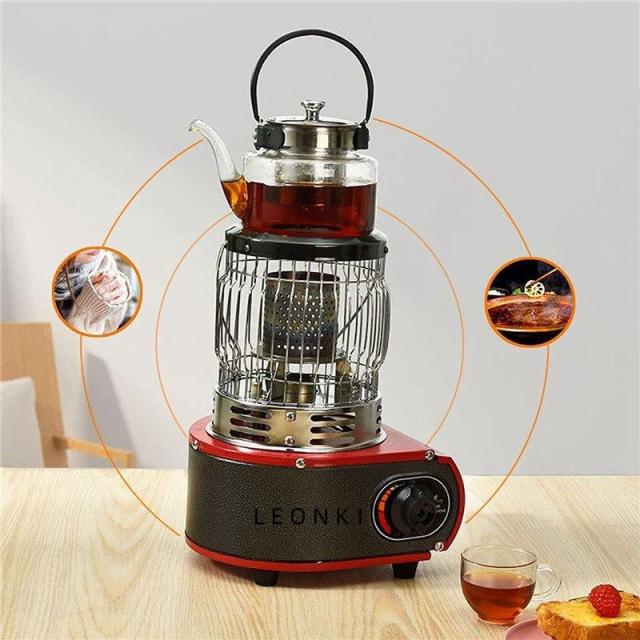 釣りガスヒーター 1台2役 小さなスペースヒーターポータブルガスヒーターキャンプ用ボンベ式 キャンプヒーター 暖炉用防災多機能