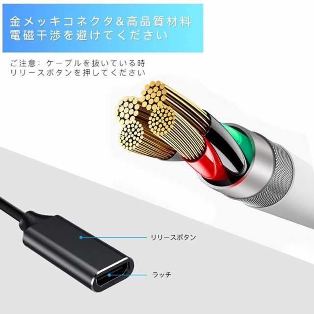 USB Type C to HDMI 変換アダプタ USB-C HDMI 変換ケーブル 4Kビデオ対応 設定不要 ディスプレイ アダプタ HDMI  変換 コネクタ DP HDMI の通販はau PAY マーケット - アナミストア