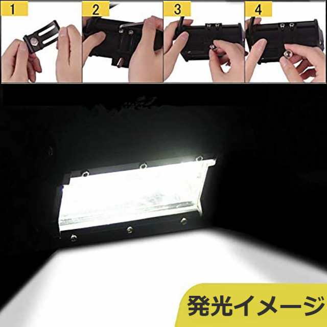 LED 作業灯 ワークライト 72w 4個セット 12v 24v 兼用 ledライト IP67 防水 防塵 耐震 トラック 作業灯 タイヤ灯 車幅灯 拡散タイプ 集魚灯 前照灯 夜釣り 船舶 建築 バックライト デッキライト 投光器の通販は