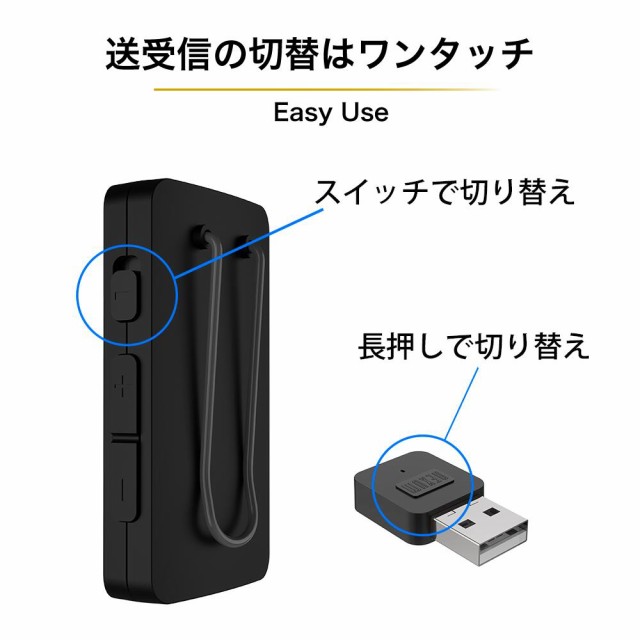 NEXUM VOCE USBドングルセット Bluetooth5.2 ポータブル ヘッドフォン 