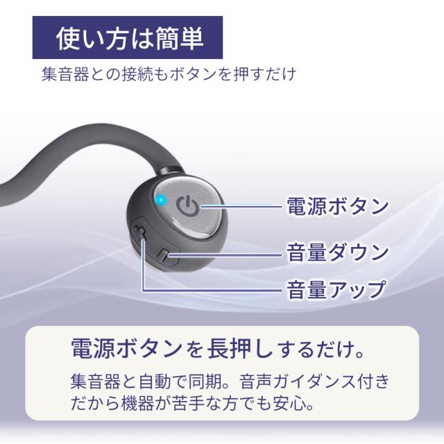 【6日間限定 34％OFFセール】母の日 集音器 骨伝導 ワイヤレス イヤホン ヘッドフォン 両耳 CODEON コデオン おすすめ Bluetooth 充電式 軽量 コードレス 高齢者 テレビ はっきり聞こえる よく聞こえる 聞こえやすい プレゼント 贈り物 敬老 米寿 還暦 父の日