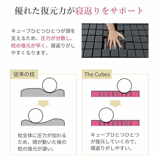 枕 まくら 無重力枕 The Cubes cubes ザ キューブス 公式ショップ 首