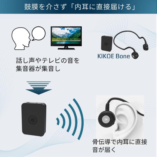 集音器付き 骨伝導 コードレスイヤホン KIKOE Bone キコエボーン 71qA8IUkSLL._AC_UL210_SR210,