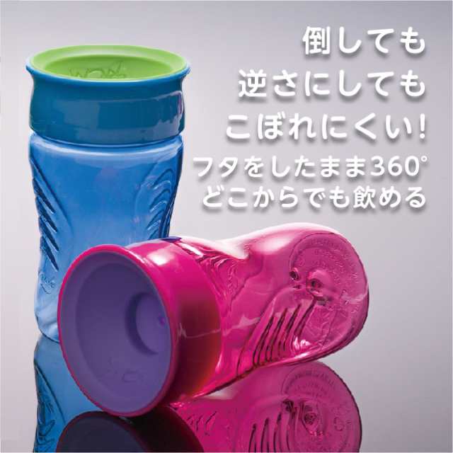 フタをしたまま飲める Wow Cup(ワオカップ) ブルー - 食事