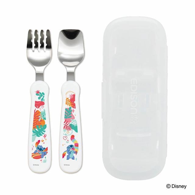 EDISONmama フォーク&スプーン 1.5歳ごろ〜 print 【スティッチ マルチ