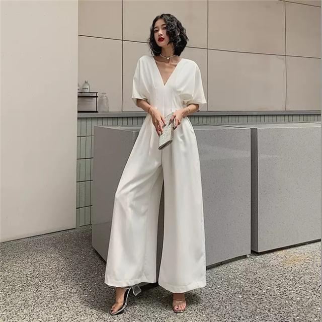 ホワイト  ウェディングドレス　Aライン　ズボン　パンツドレス ロングドレス ウェディングドレス  レース 素地 ファスナータイプ　s〜xl　Wedding Dress　お花嫁　結婚式　旅行撮影演出　レディースウェディングドレス 透け感あり　高品質