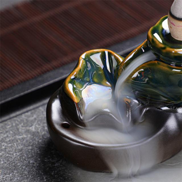 5タイプ展開 倒流香 香炉 お香ホルダー 流川香 香炉用品 セラミック