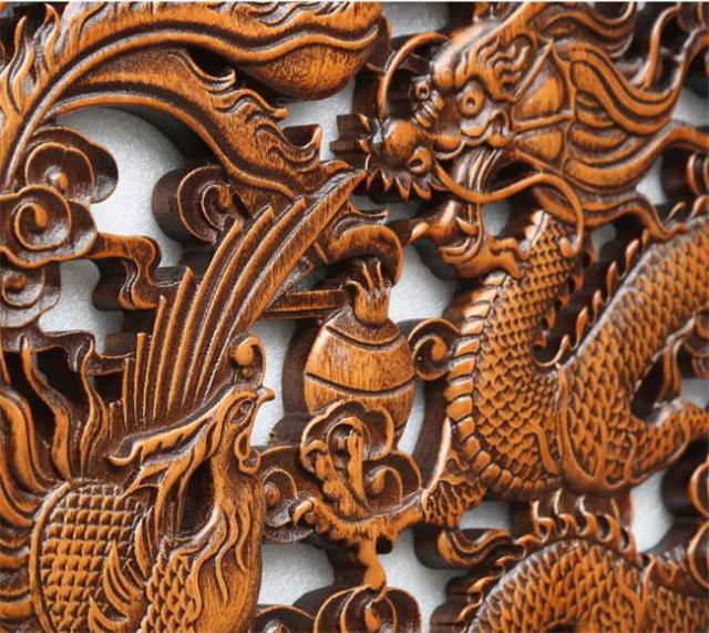 直径58CM 木製 壁掛け 壁飾り 彫刻 木彫り 手彫り 【壁掛け アート