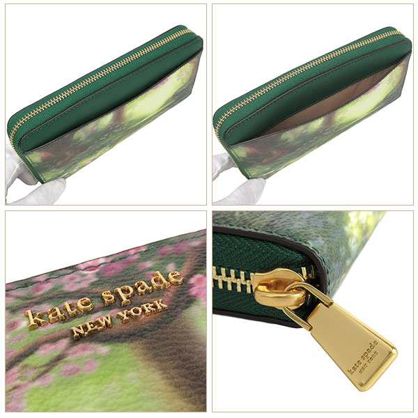 ケイトスペード 長財布 kate spade ディズニー バンビ とんすけ フラワー コラボ商品 ラウンドファスナーの通販は