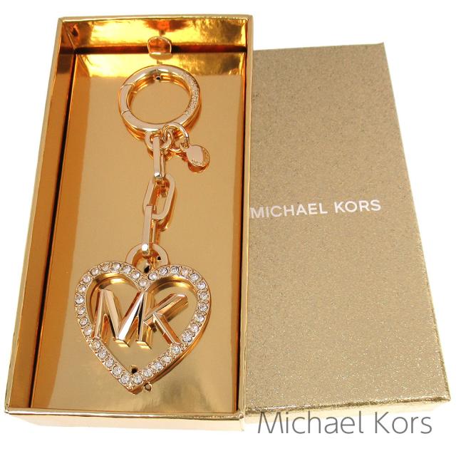 マイケル マイケルコース キーホルダー バッグチャーム キーリング レディース 専用箱付き ハート MKロゴの通販は