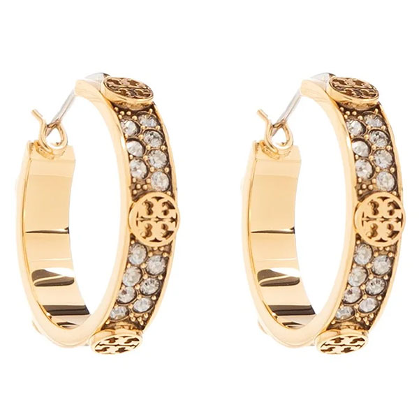 トリーバーチ フープピアス イヤリング アクセサリー ジュエリー Tory Burch レディース ロゴの通販は