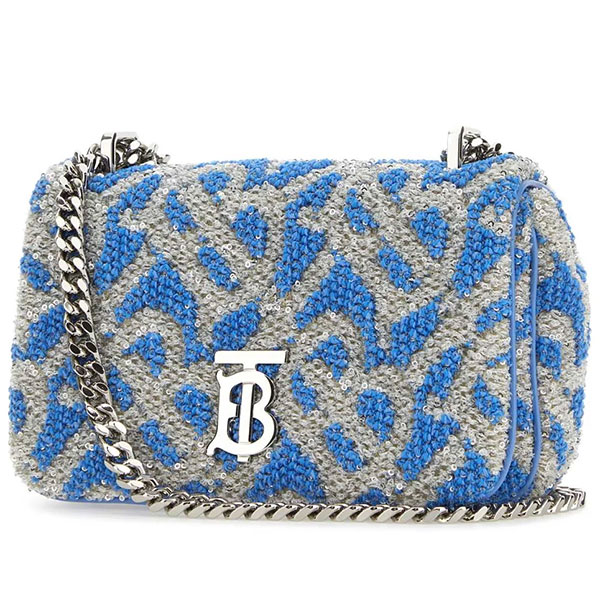 バーバリー ロンドン ショルダーバッグ ポシェット レディース Burberry TB柄 モノグラム スパンコール シークイン