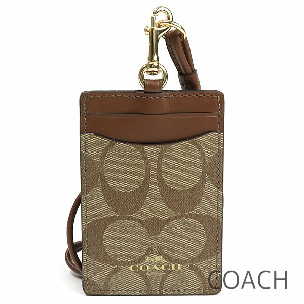 コーチ IDケース COACH 定期入れ パスケース カードケース ネックストラップ レディース の通販は